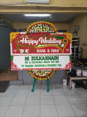 Papan Bunga di Kukusan Depok
